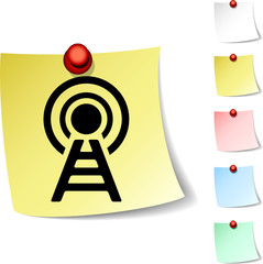 Communication sheet icon. Vector illustration
