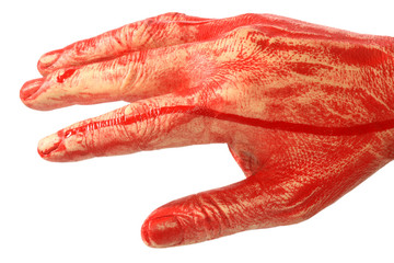 Blutige Hand