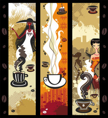 Coffee girls banners.