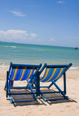 Obraz na płótnie Canvas Beach on a sunny day.Pattaya city in Thailand