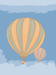 Fototapeta premium Two air spheres