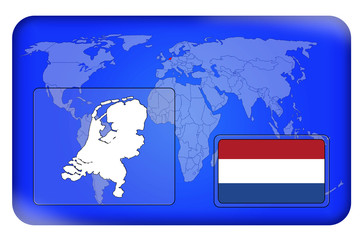 3D-Button - Niederlande