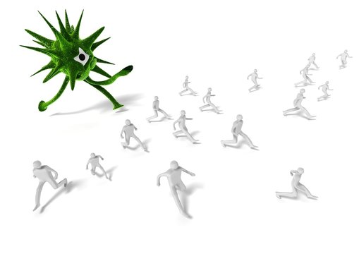 course du virus