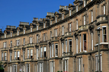 Fototapeta na wymiar Edinburgh, gruzińskie domy