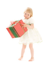 girl with gift box