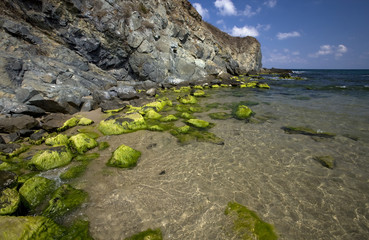 Clear waters of Silistar bay, Black Sea coast