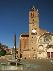 Fototapeta na wymiar Saint Etienne, Toulouse, Ville Rose ; Midi-Pyrénées