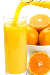 orange juice and orange