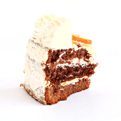 cake on white background