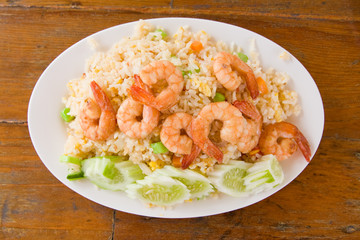 Fried rice with seafood