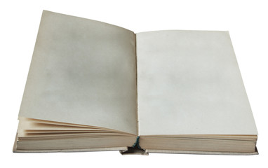 blank open book