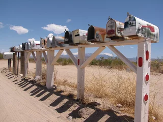 Fotobehang A mailbox along route 66 © Cardaf