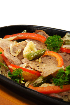 Japanese Cuisine - Meat with Vegetables