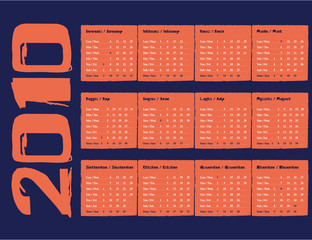 calendario 2010