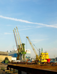 Fototapeta na wymiar Port of Gdynia