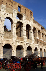 Carrozzelle al Colosseo - Roma - Italia