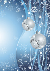 blue Christmas decoration - obrazy, fototapety, plakaty