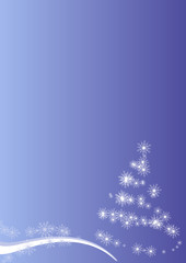 sfondo albero di natale neve