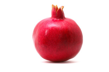 pomegranate on white