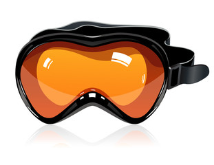 Orange ski mask