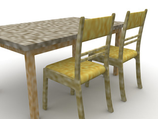 Chairs and a table