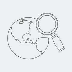 Worldwide web search drawing