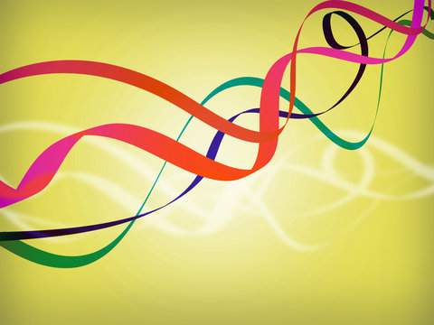 path ribbons background