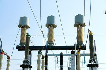 view to high voltage substation