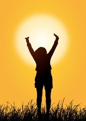 elevation in the sunset