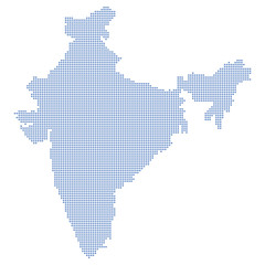 India map dots