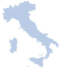 Italy map dots