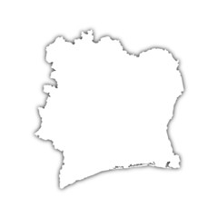 map of côte d'ivoire
