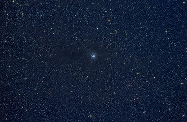 Nebula among stars