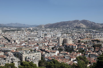 Fototapeta na wymiar Vue générale de Marseille