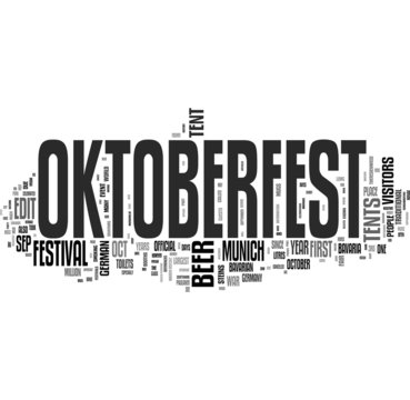 Oktoberfest - words cloud background