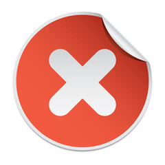 Obraz premium Sticker Sets - Circle Delete