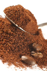 Ground coffee