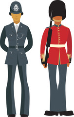 Obraz premium Cute British Officers