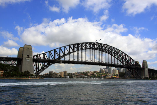Sydney harbour bridge in the morning