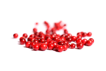 Red cranberries.