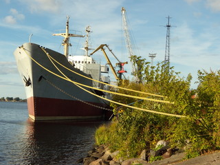 Fototapeta premium Moored ship