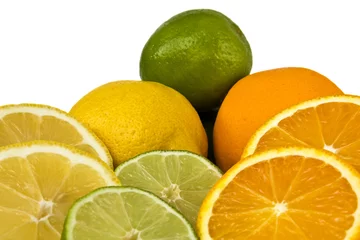 Foto op Plexiglas Sinaasappel, limoen, citroen geïsoleerd © Daniel Etzold