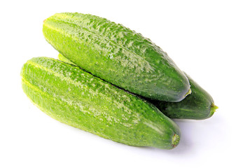 cucumber on white background