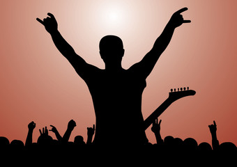 Rock Concert Silhouette