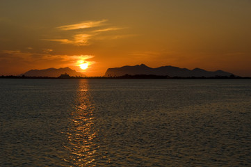 Fototapeta premium sunset in italy