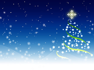 Blue christmas background