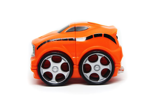 Orange Toy Race Car Profile