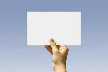 Fototapeta premium card in hand