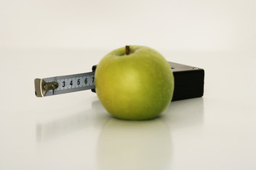 apfel diät massband