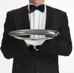 butler diener service tablett